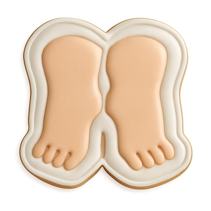 Tiptoe Chibi Feet Cookie Cutter & Stamp - 4x3.5 gallery