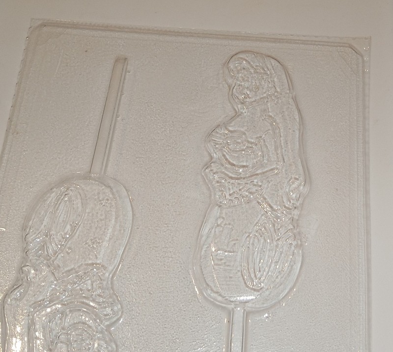 Vintage chocolate candy pops mold, 2 Disney’s Ariel Little Mermaid, crayon soap
