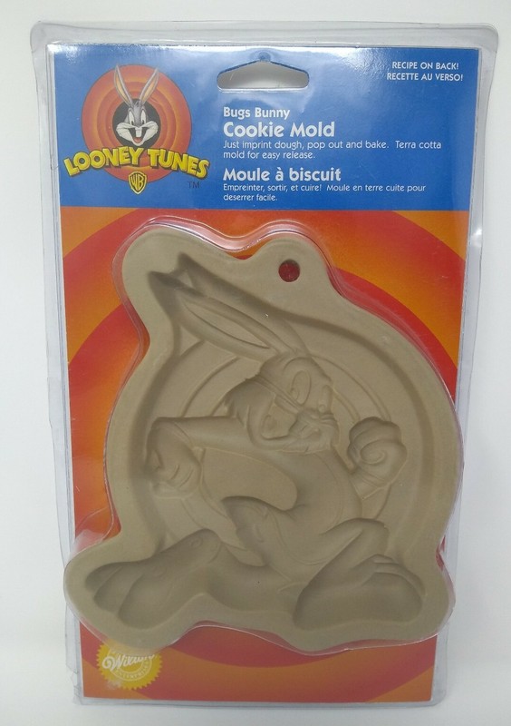 Vintage Looney Tunes Bugs Bunny & Sesame Street Big Bird Cookie Molds Wilton NEW gallery