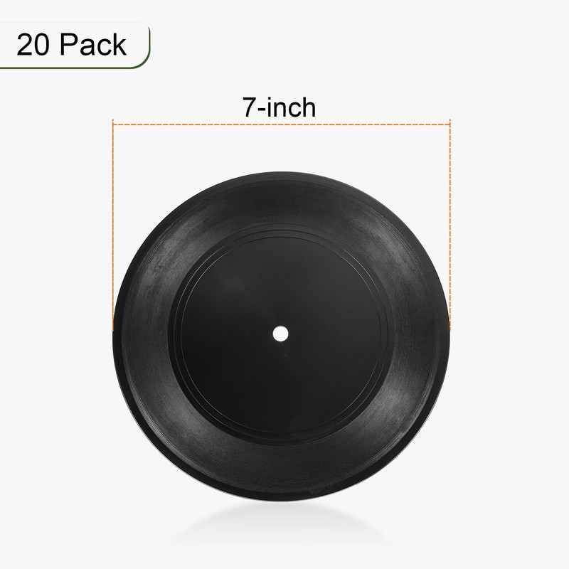Patikil Blank Vinyl Records 7 Inch 20 Pack Cd Fake Vinyl Records For Wall gallery