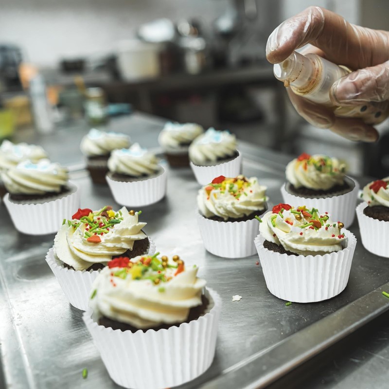 5000 Pcs White Cupcake Liners - Disposable Baking Cups for Muffins, Parties & Ev gallery
