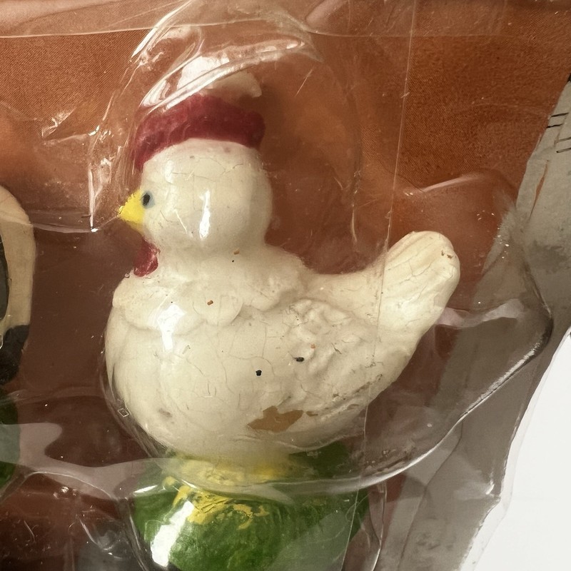 VTG 2004 Wilton Farm Candles Cow Chicken Tractor Barn Cake Birthday Cottagecore gallery