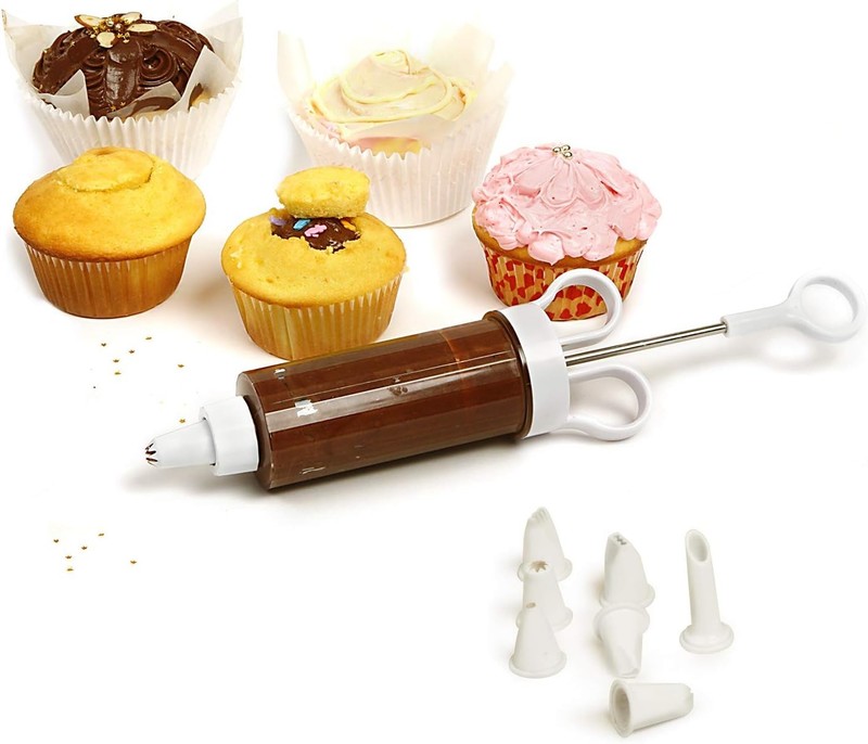 Norpro 9-Piece Cupcake Injector & Decorating Set - Stainless Steel Elegance gallery