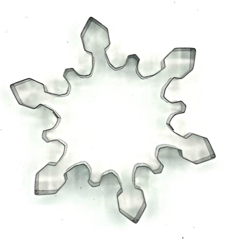 Williams Sonoma Snowflake Cookie Cutters Set of 5 Nested w Holiday Tin gallery