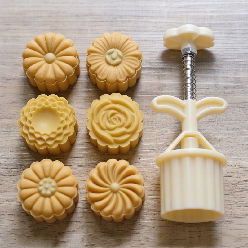 Mung Bean Cake Model Printed with Embossed Ice-skin Pastry Baking Grinding Tool gallery