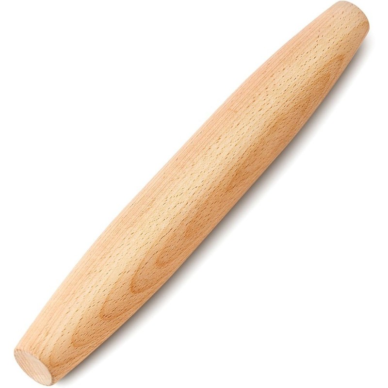 Tapered Beech Wood French Rolling Pin for Baking Pizza Dough Pie Crust Cookie