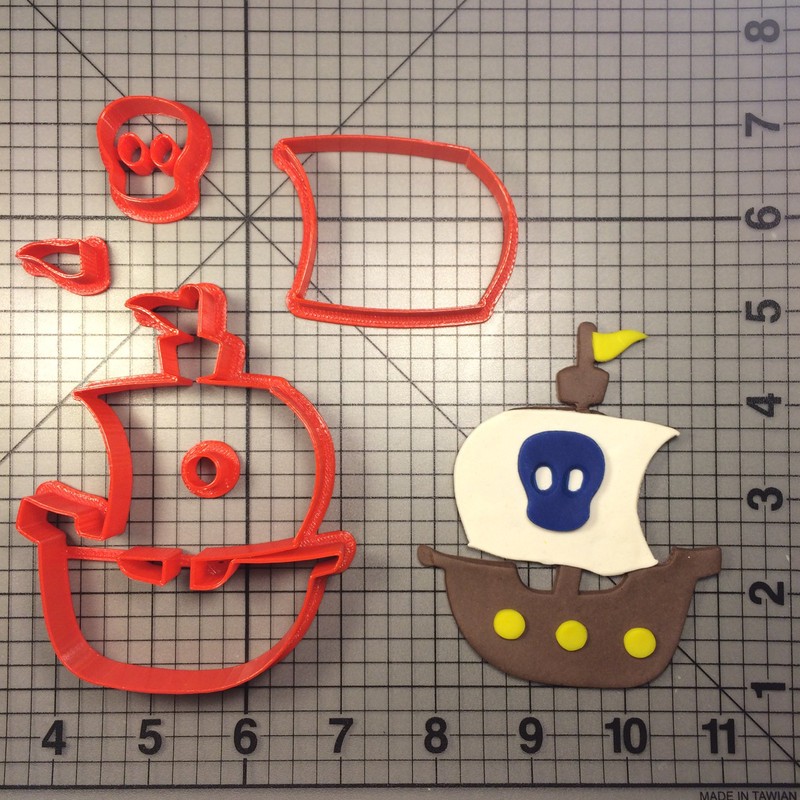 Pirate Ship 100 Cookie Cutter Set