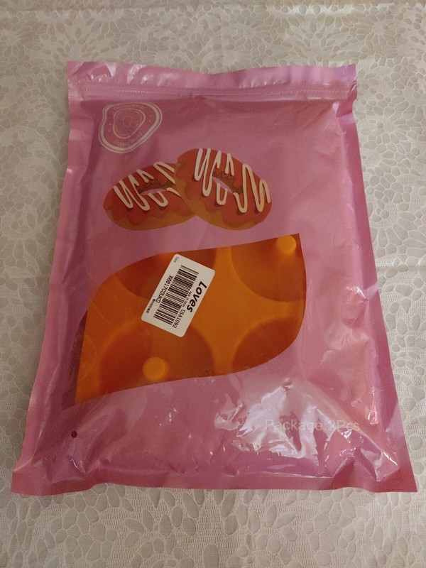 Silicone Donut Molds, 2-Pack of Non-Stick Food Grade Silicone Pans for Doughnut