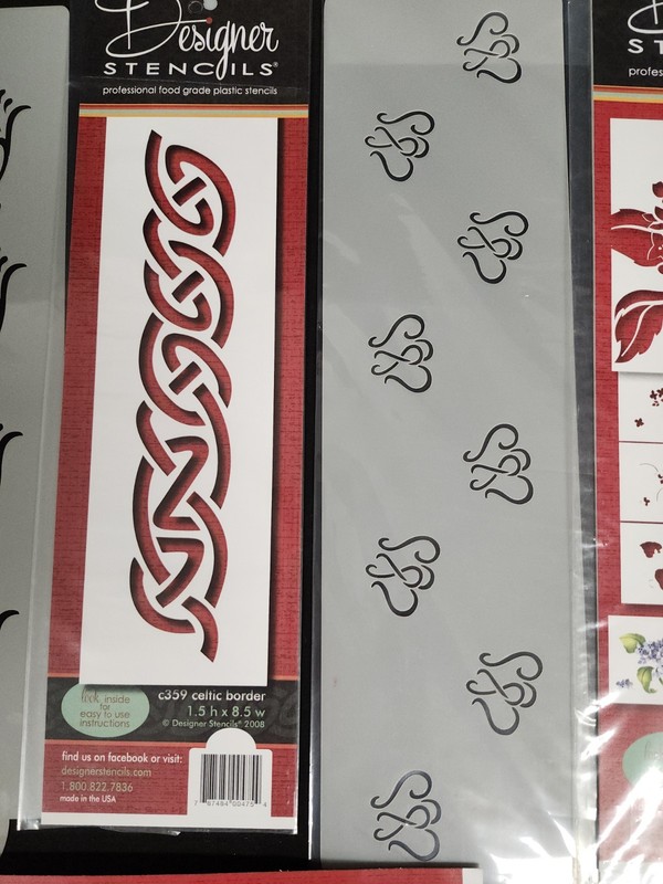 Stencil Set For Cake Or Painting Designer Stencils gallery