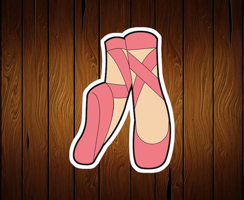 Ballet Ballerina Shoes Cookie Cutter – 3D Printed Food Safe PLA Plastic