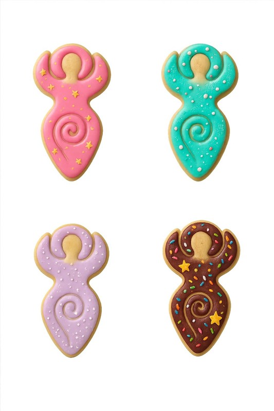 Spiral Goddess Cookie Cutter & Stamp - 4x2.5" Whimsical Design for Mystical B... gallery