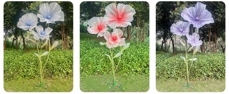 3pcs Giant Flowers for Decorat, Lar Faux Silk Floral Wedding Giant gallery