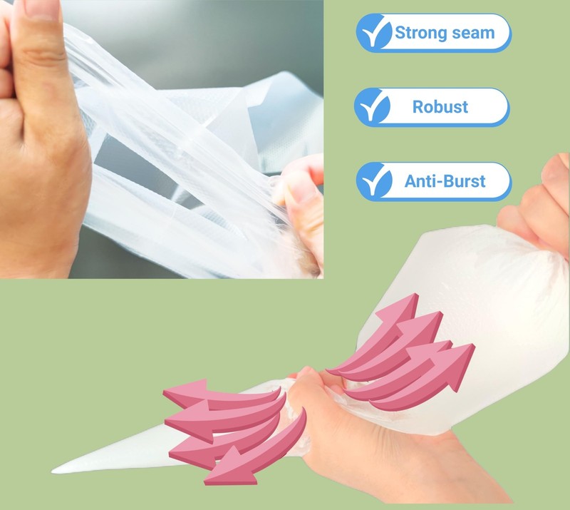 21 Inch Extra Large Piping Bags 200 Pack - Disposable Pastry Bags - Thick Ant... gallery