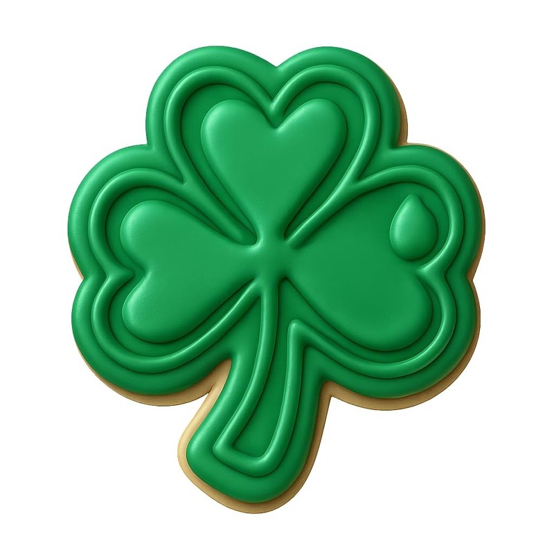 Morning Dew Clover Cookie Cutter & Stamp, Fondant & Clay - 4x3.8 gallery