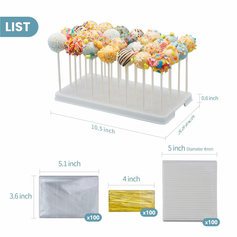 28 Holes Cake Pop Stand for Cake Pops, Lollipop Hold Stand, Cake Pop Display ... gallery