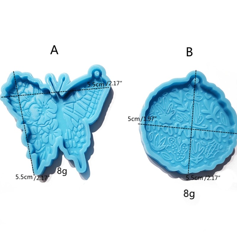 Cute for Butterfly Resin Mold Silicone Keychain Mold Pendant Epoxy Casting Mould gallery