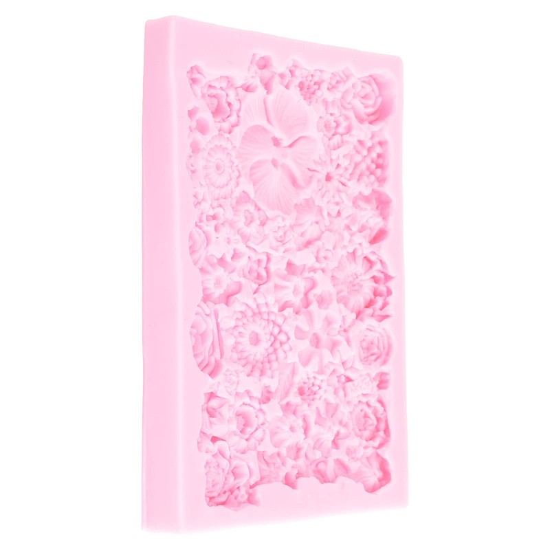 Silicone Fondant Mold, Non Stick Flower Chocolate Maker DIY Cake Baking Tray ... gallery