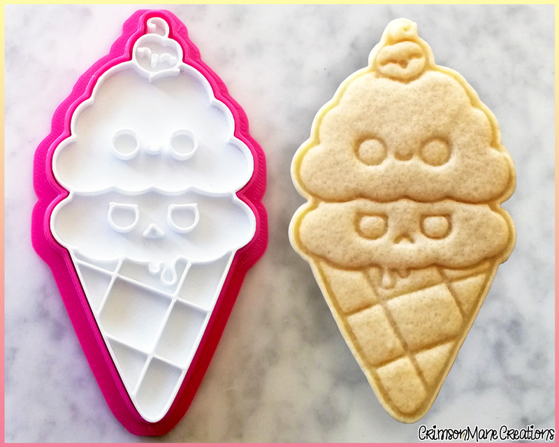 Ice Cream Cookie Cutter Cute Food Dessert Biscuit Baking Supplies Fondant Tool gallery