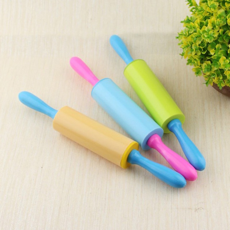 3 Pcs Kids Clay Dough Tools Set Rolling Pin Extruder Handmade Kit gallery
