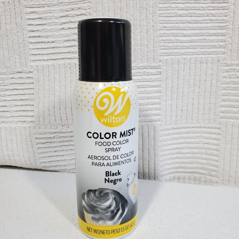 Wilton 1.5 Oz Edible Black Color Mist Food Color Spray #710-5506 New Can