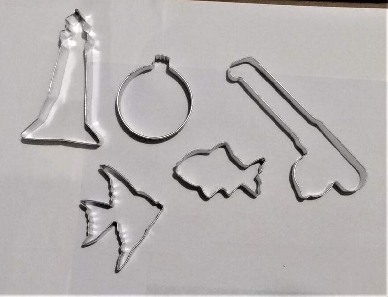 Gone Fishing Cookie Cutters 5 pc. Set Fishing Pole 2 Fish & Bobber Fisherman