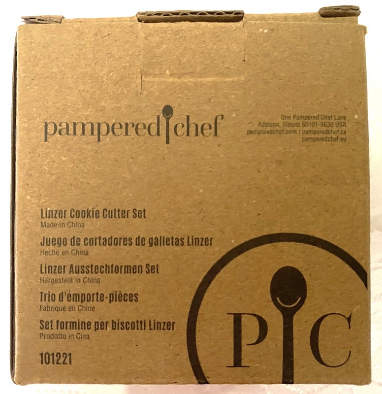 Pampered Chef Linzer Cookie Cutter Set • 3 Pc • Sandwich Cookie Cutters • NIB gallery