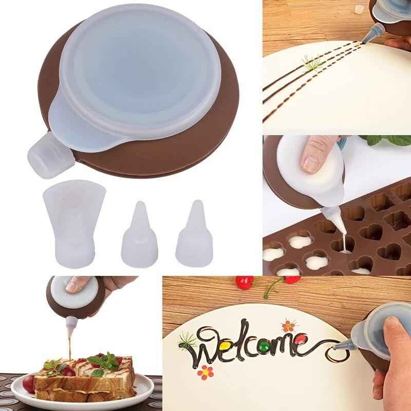 6pcs Silicone Cake Nozzles – Patterned Tips for Decorating Macarons, Cream gallery