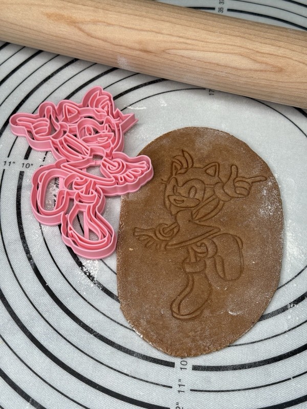 Amy Rose Cookie Cutter & Mold 5” inches Produced by 3D Kitchen Art gallery