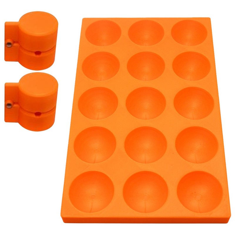 Cake Maker Kit: Food Grade & Non-Stick 2pcs Sphere Shape Cutter Press & 1pc gallery