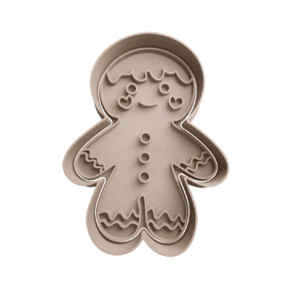 Glazed Gingerbreadman Christmas Cookie Cutter