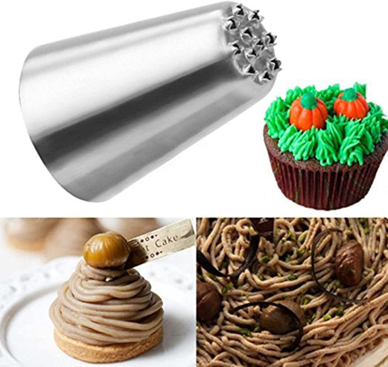 Tips, Stainless Steel Icing Piping Nozzles for Pastry Fondant Tools (Grass) gallery