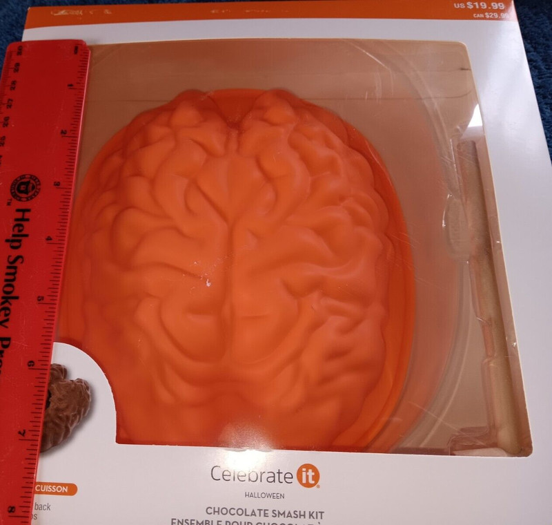 Celebrate It Halloween "Brain" Chocolate Smash Mold Kids Cook New Hammer Box $$ gallery