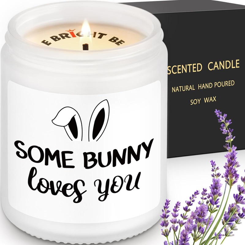 Some Bunny Loves You Happy Easter Gift 2.9″ x 3.5″ x 9 Fluid Ounces, White
