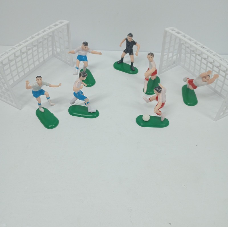 SOCCER Football 9 Pcs Birthday Cake Topper Set Decoration Ball Player Cupcake