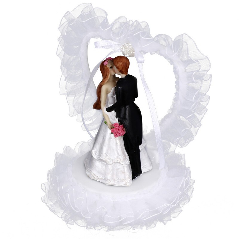 1PC Wedding Layout Prop Cake Dessert Table Decor Heart Shape Bride Groom Craft gallery