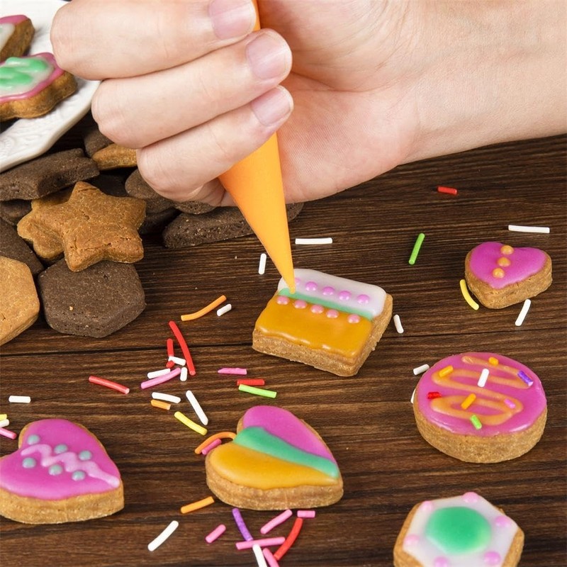 Mini Cookie Cutters Set with Box, 30Pcs Small Stainless Steel Flower Square H... gallery