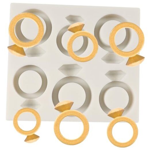 Diamond Ring Silicone Fondant Molds Wedding Engagement Ring Chocolate Style A