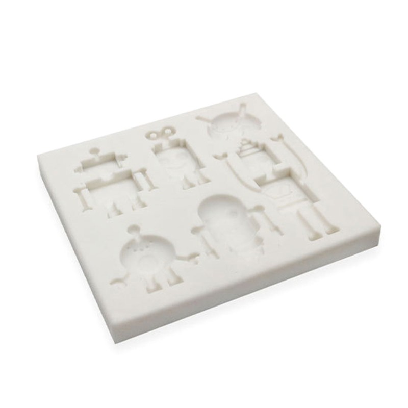 Candy Moulds Baking Gadgets Robots Shape Silicone Material for Kitchen Baking gallery