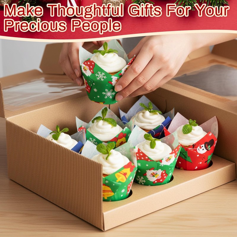 300 Pcs Jumbo Muffin Liners for Baking 2-1/4" x 4" Large Tulip Cupcake Liners... gallery