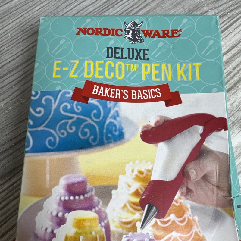 Nordic Ware 22 pieces Set E-Z Deco Icing Pen New In Original Packaging gallery