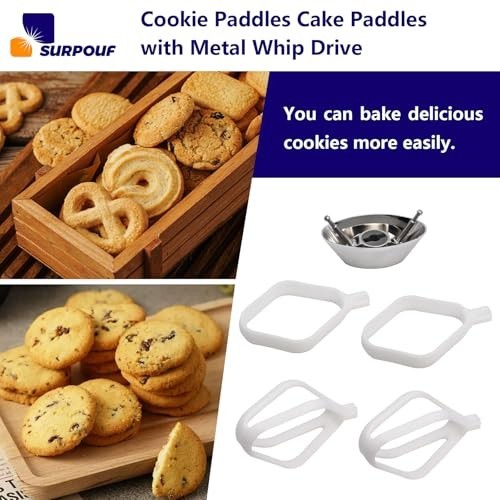 Cookie & Cake Paddles with Metal Whip Drive for Universal Mixers - Baking Tool gallery