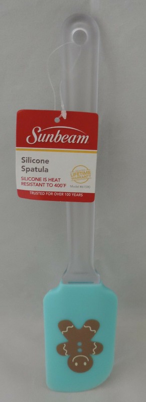 Set of 3 Sunbeam 10" Silicone Icing Frosting Cake Baking Spatula Kitchen Bowl gallery