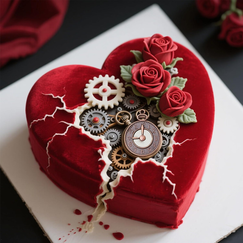 2 PCS Clock Gear Silicone Molds Lock Key Fondant Steampunk Mold for Cake and Cra gallery