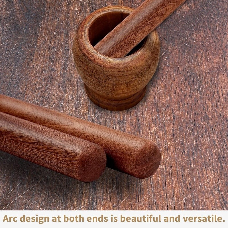 Premium Solid Wood French Rolling Pin Non Stick Dough Roller Kitchen Baking Tool gallery