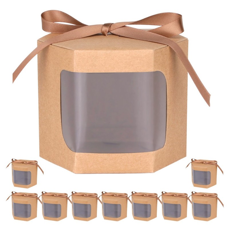 10 Pcs Truffle Box Cookie Boxes for Gift Giving Bakery with Window gallery