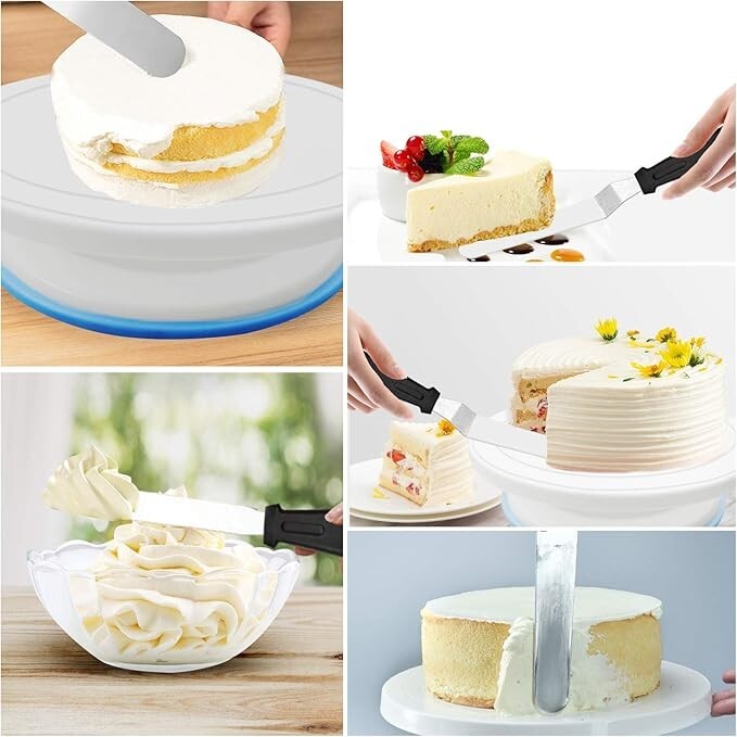 Plato giratorio antideslizante para tartas de 11 pulgadas para decorar soporte. gallery