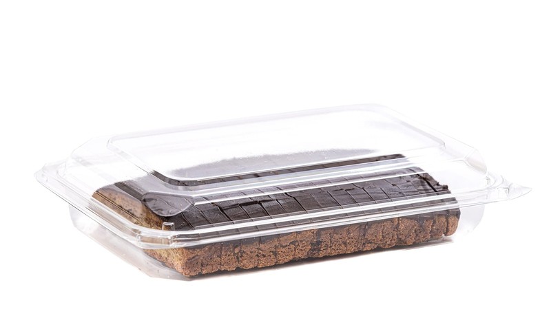 Clear Plastic Disposable Container Flat Top, (Pack of 25-9 3/8 x 6 3/4 x 2 3/... gallery