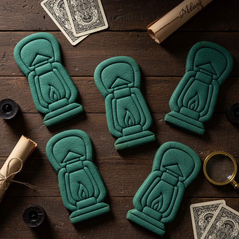 Hooded Cloak & Hurricane Lantern Cookie Cutters - gothic ghost castle mystery gallery