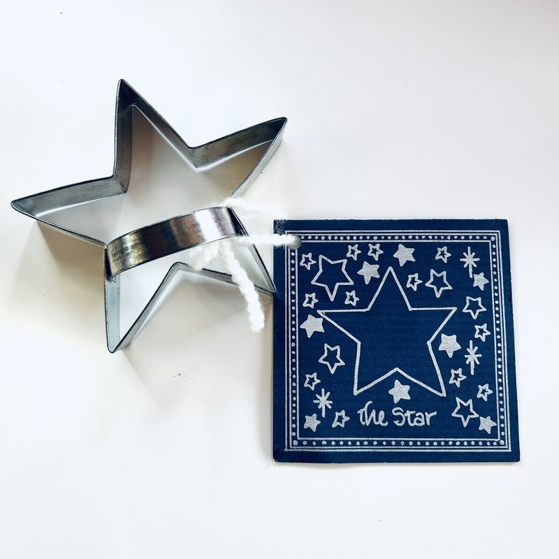 Star Shaped Metal Cookie Cutter 4.5″ & Recipe Card Ann Clark Mendon Vermont USA