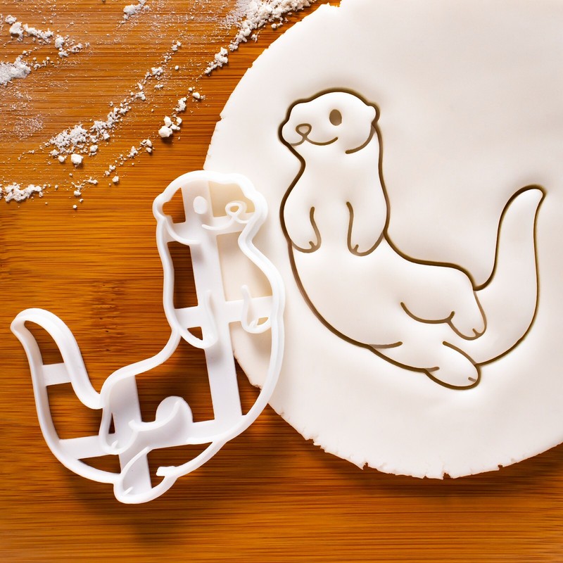 Swimming Sea Otter Cookie Cutter – otterly cute wildlife animal nature Kawauso